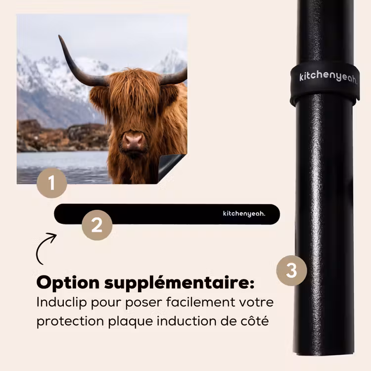 Protection plaque induction - Highlander écossais - Marron - Eau — 8
