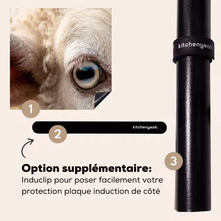 Protection plaque induction - Mouton - Oeil - Blanc — 8