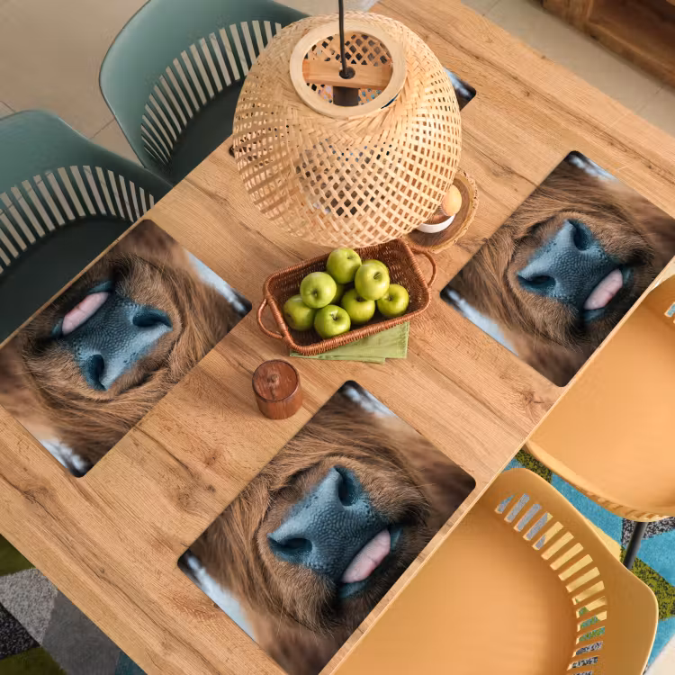 Set de table – 6 pièces - Highlander écossais - Nez - Marron — 3
