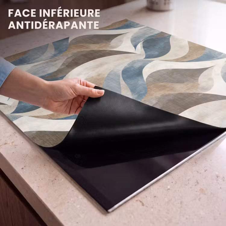 Protection plaque induction - Abstrait - Vagues - Coloré — 7