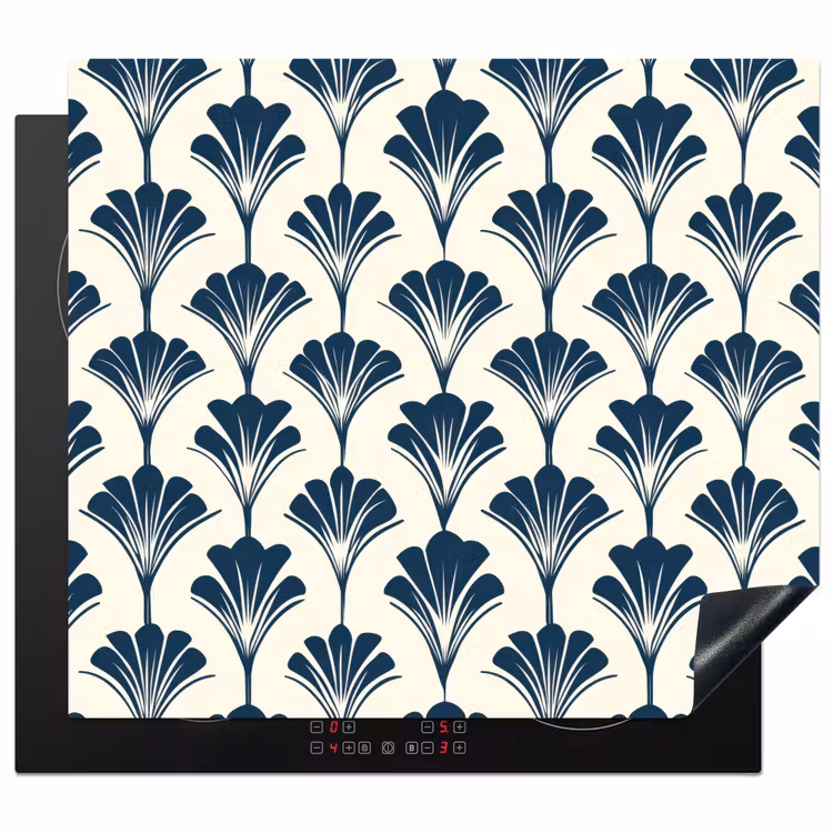 Protection plaque induction - Classique - Motif - Bleu — 1