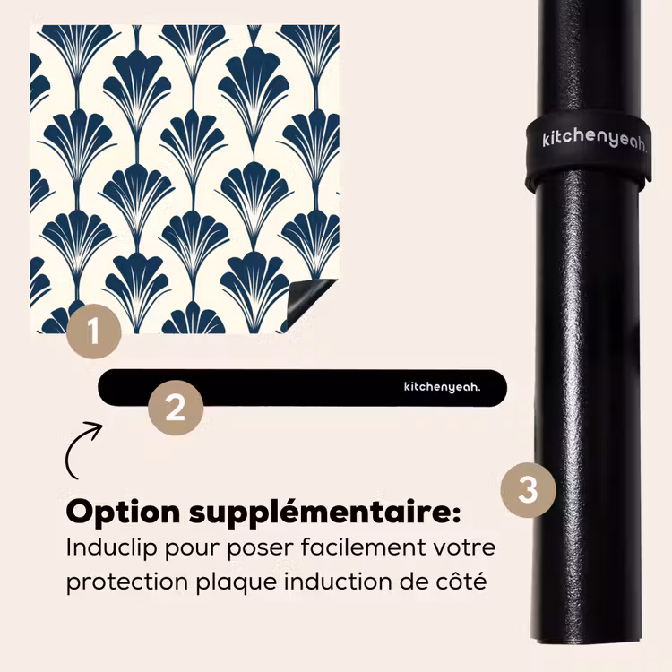 Protection plaque induction - Classique - Motif - Bleu — 8