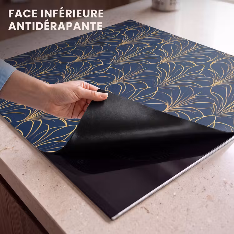 Protection plaque induction - Deco - Ventilateur - Bleu — 7