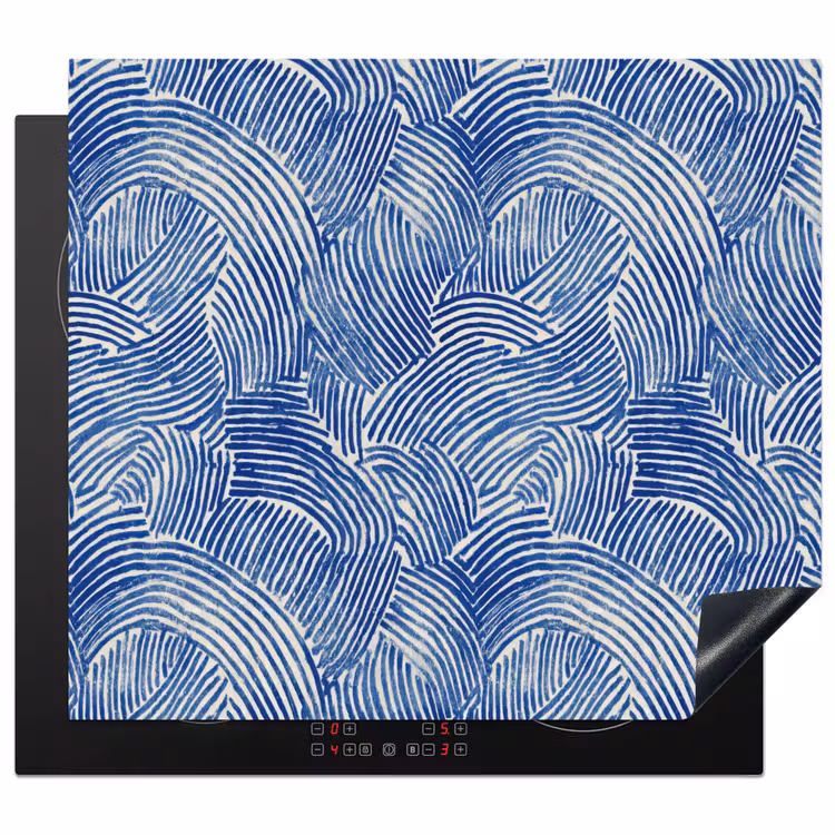 Protection plaque induction - Moderne - Abstrait - Bleu — 1