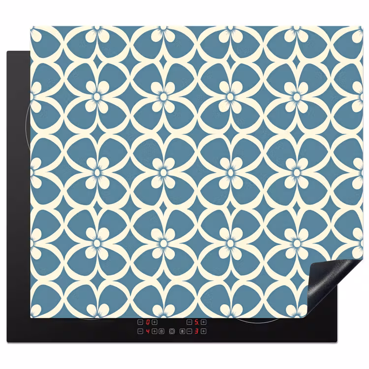 Protection plaque induction - Motif - Symétrique - Bleu — 1