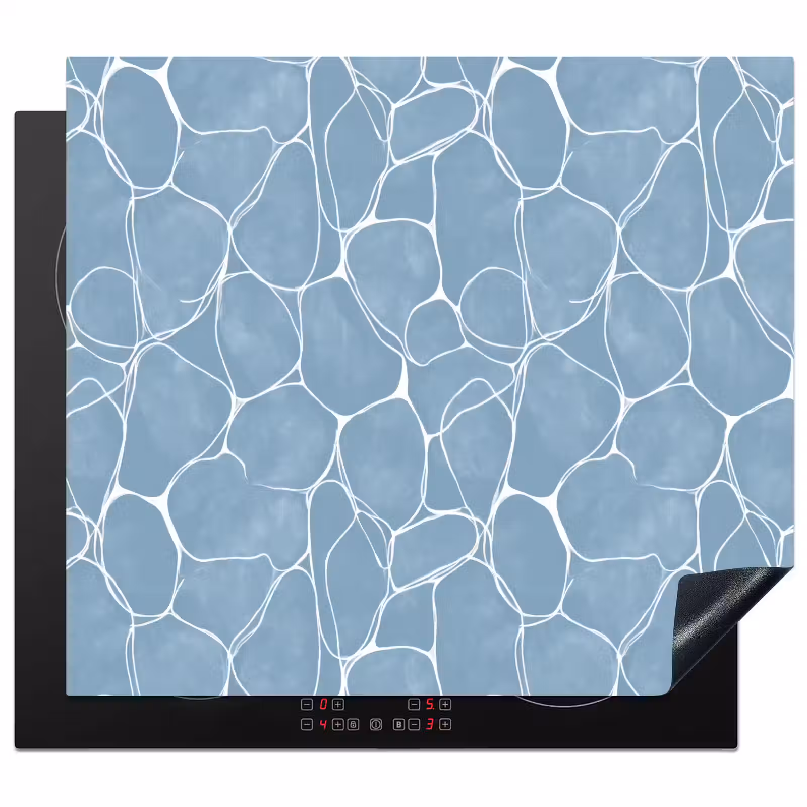 Protection plaque induction - Organic - Motif - Bleu — 1