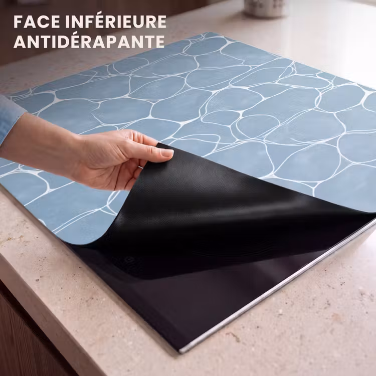 Protection plaque induction - Organic - Motif - Bleu — 7