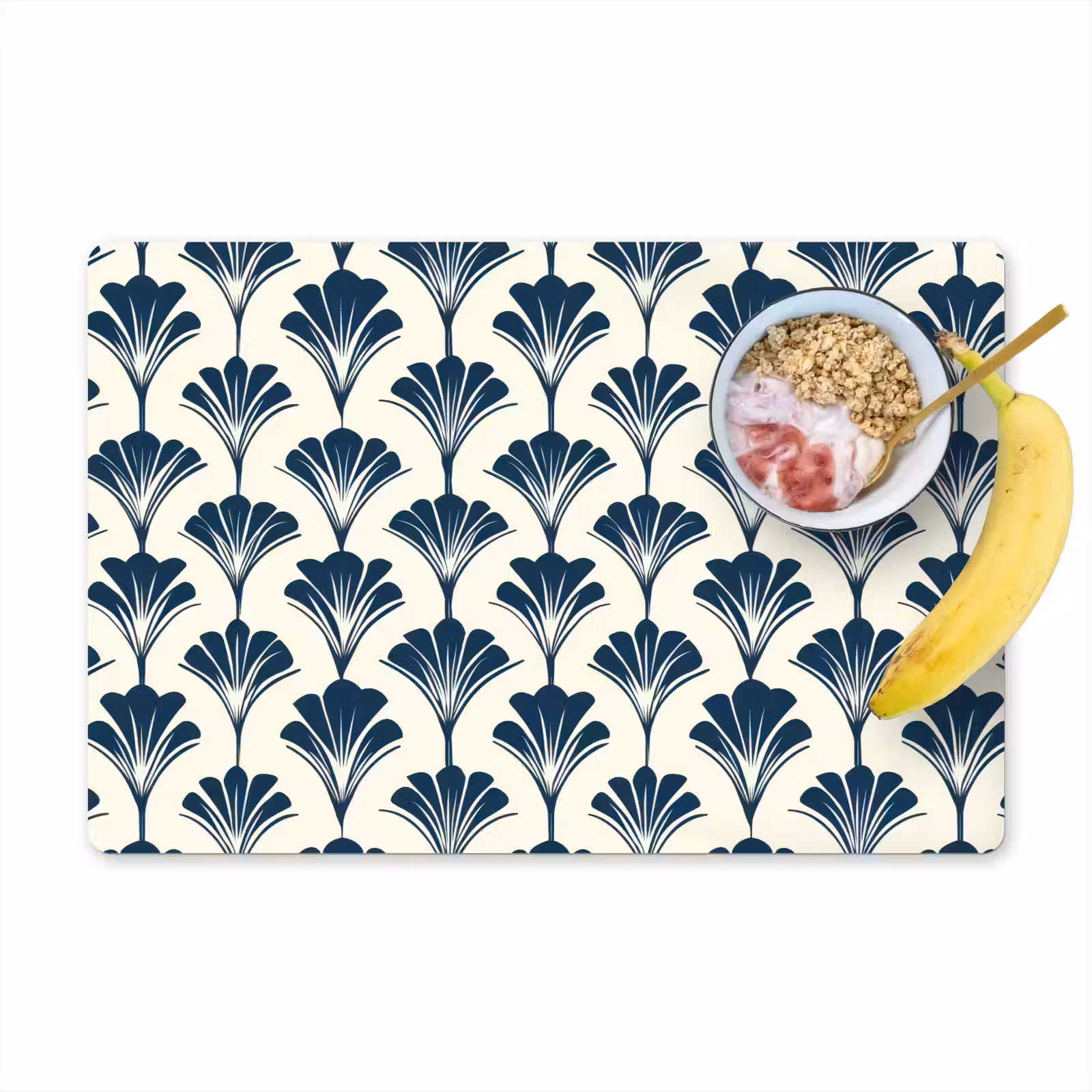 Set de table – 6 pièces - Classique - Motif - Bleu — 1