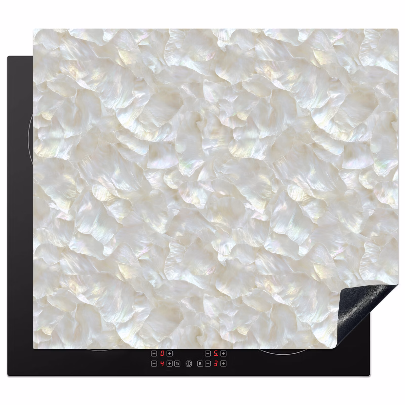 Protection plaque induction - Perle brillante - Blanc - Coquille — 1