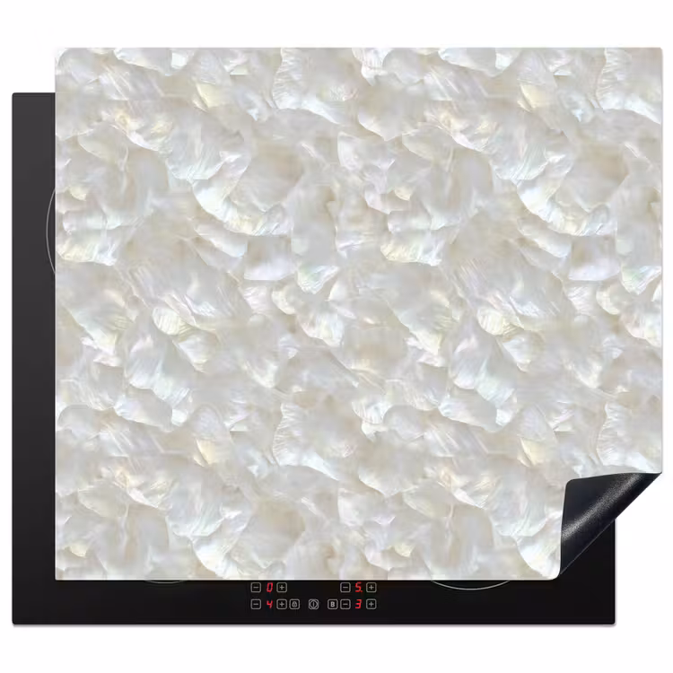 Protection plaque induction - Perle brillante - Blanc - Coquille — 1