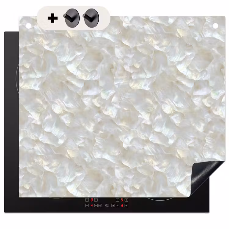 Protection à induction avec crochets - Perle brillante - Blanc - Coquille — 3