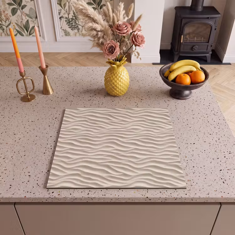 Protection plaque induction - Sable - Vagues - Beige — 3