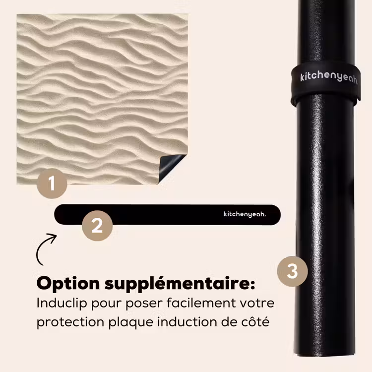 Protection plaque induction - Sable - Vagues - Beige — 8