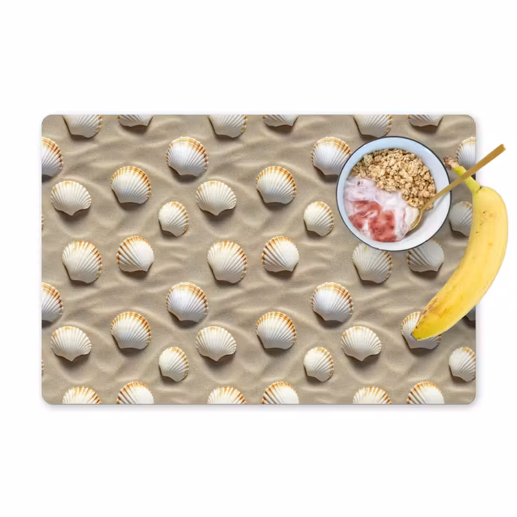 Set de table – 6 pièces - Coquillages - Sable - Maritime — 1
