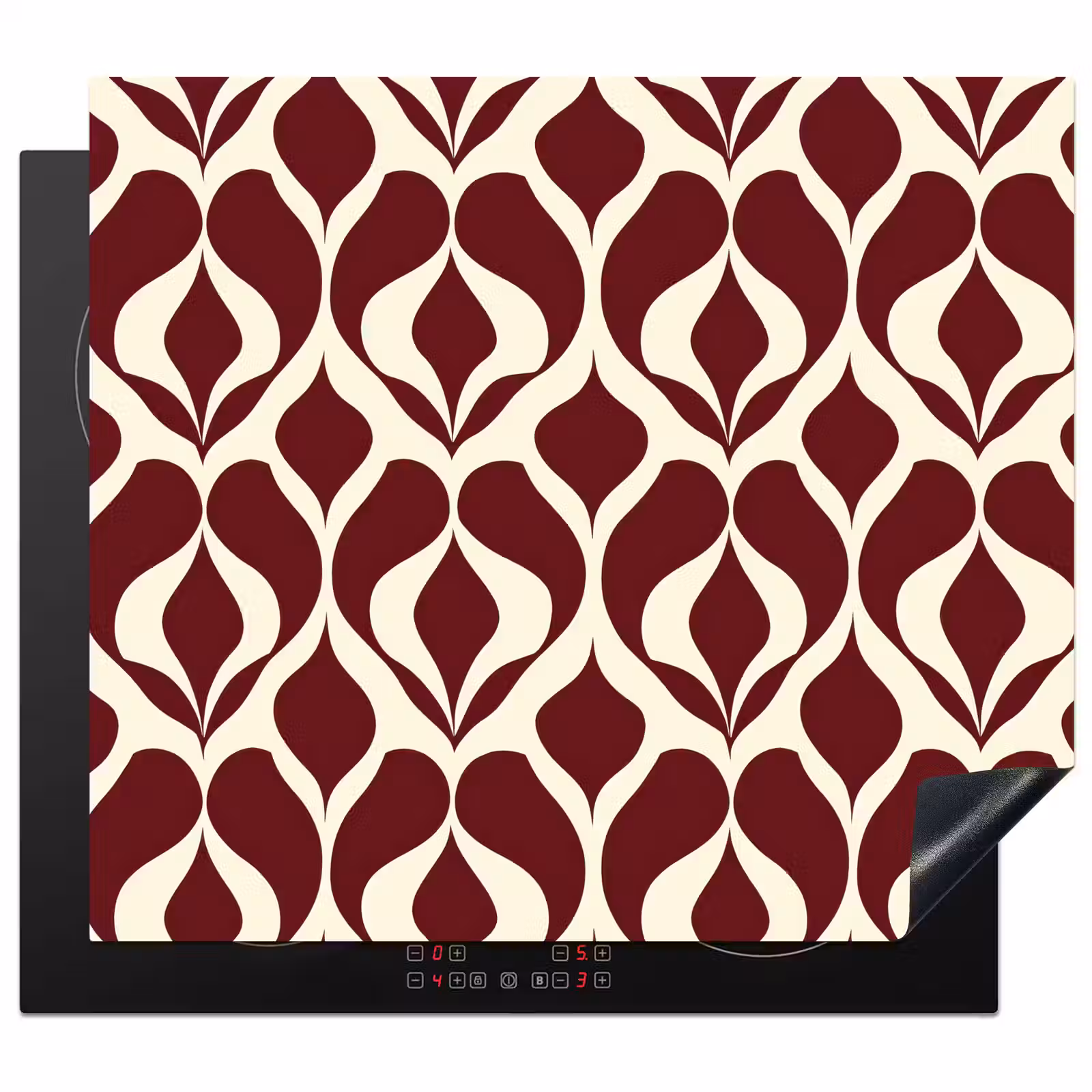 Protection plaque induction - Rouge - Drop pattern - Graphic — 1