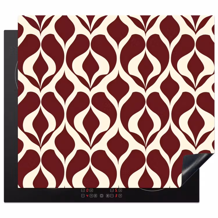 Protection plaque induction - Rouge - Drop pattern - Graphic — 1