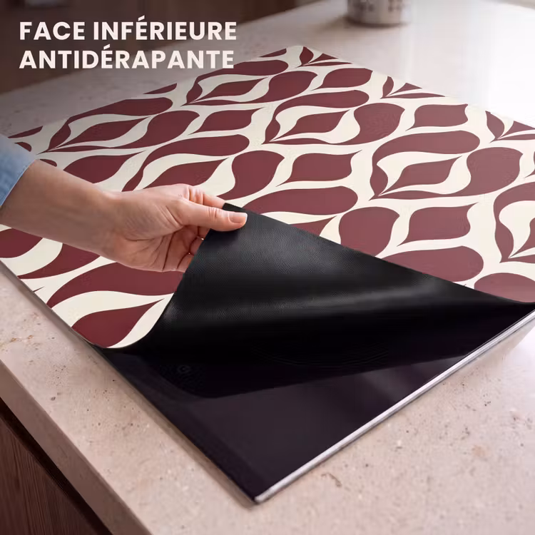 Protection plaque induction - Rouge - Drop pattern - Graphic — 7