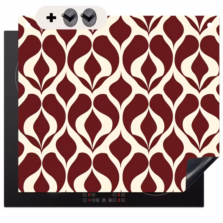 Protection à induction avec crochets - Rouge - Drop pattern - Graphic — 3