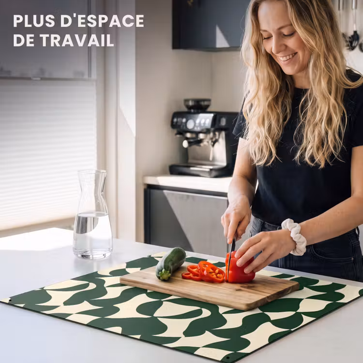 Protection à induction avec crochets - Vert - Surfaces organiques - Crème — 6