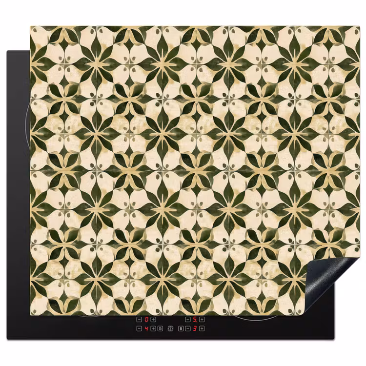 Protection plaque induction - Carrelage - Motif - Vert — 1