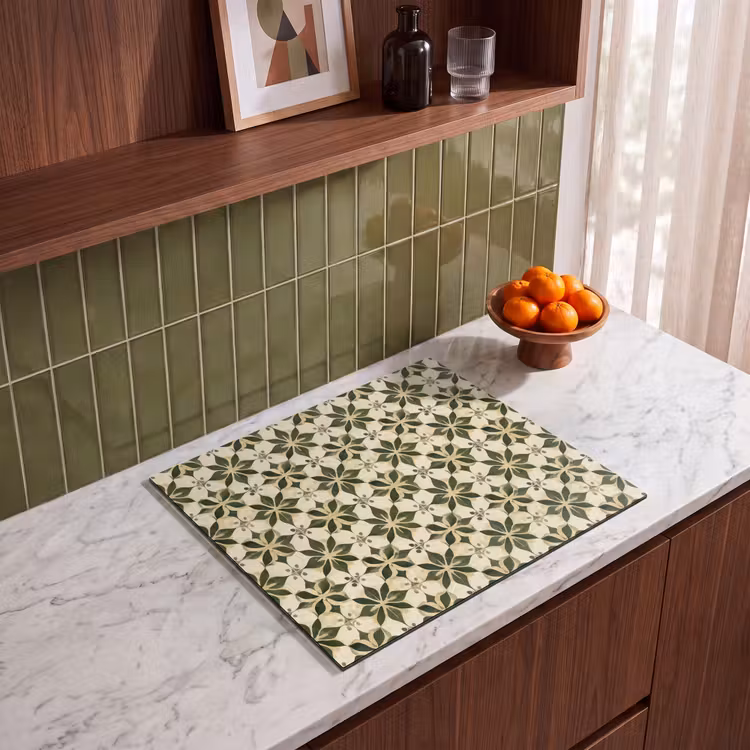 Protection plaque induction - Carrelage - Motif - Vert — 4