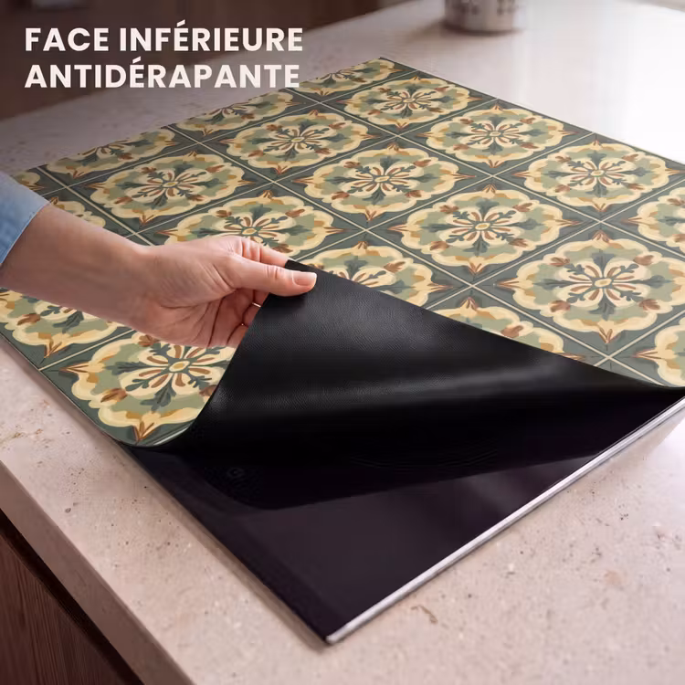 Protection plaque induction - Ornement - Motif - Vert — 7