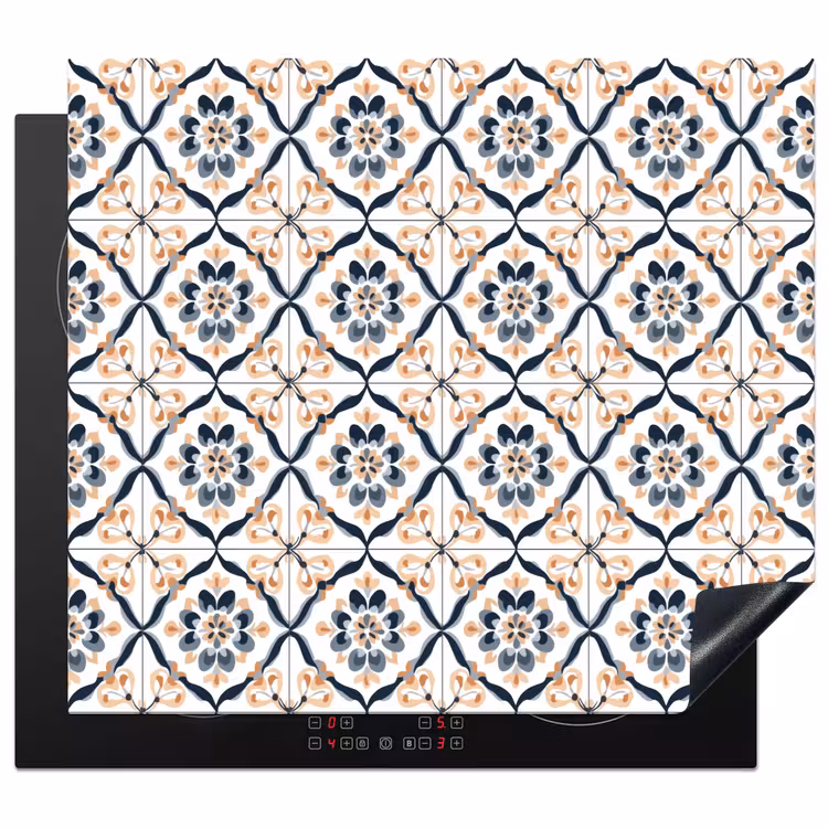 Protection plaque induction - Forme de feuille - Motif - Coloré — 1