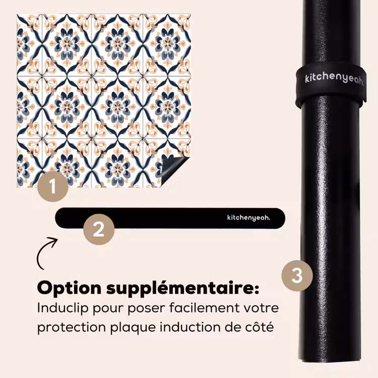 Protection plaque induction - Forme de feuille - Motif - Coloré — 8