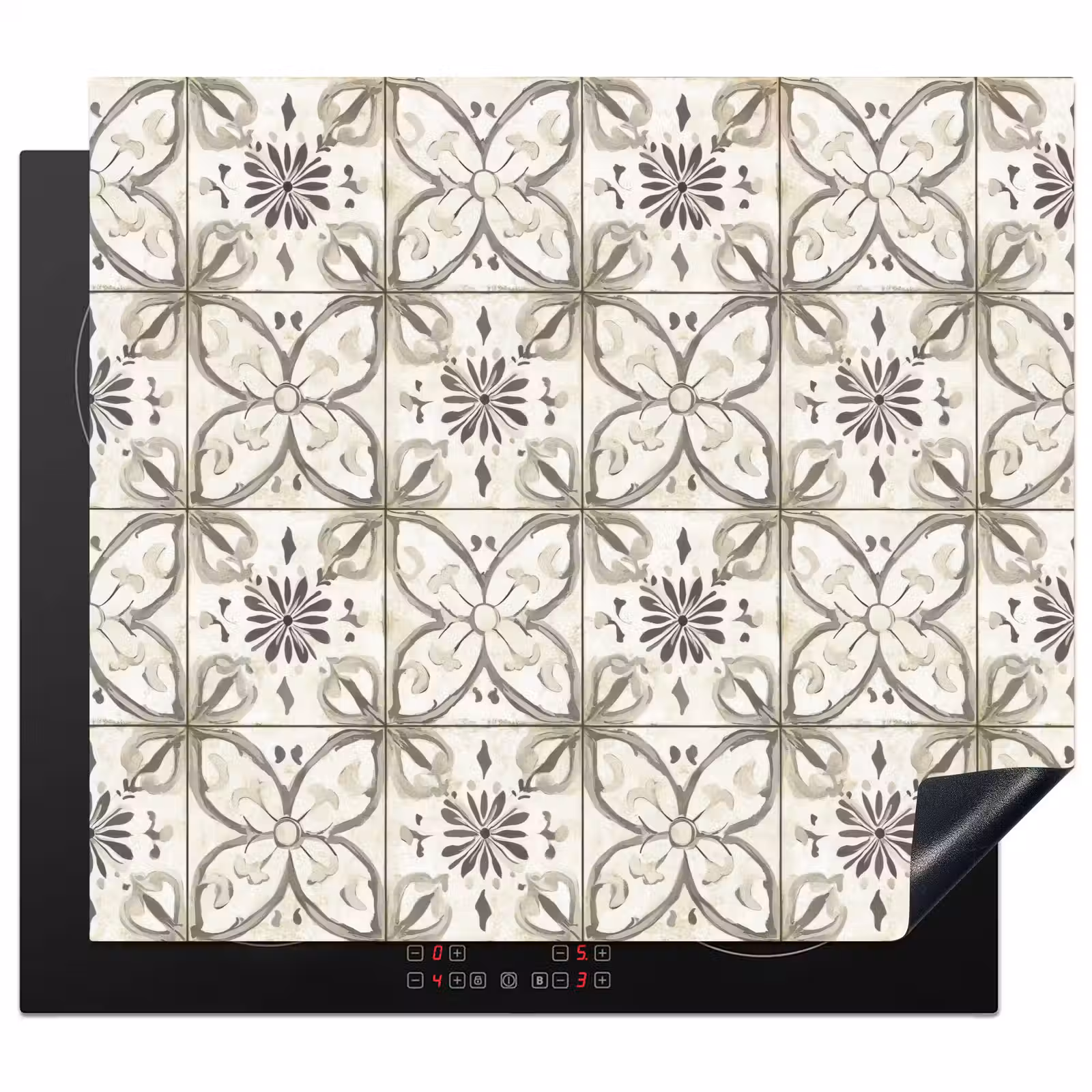 Protection plaque induction - Antique - Tile - Beige — 1