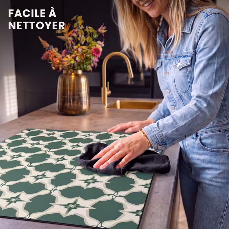 Protection à induction avec crochets - Carrelage - Classic - Vert — 5