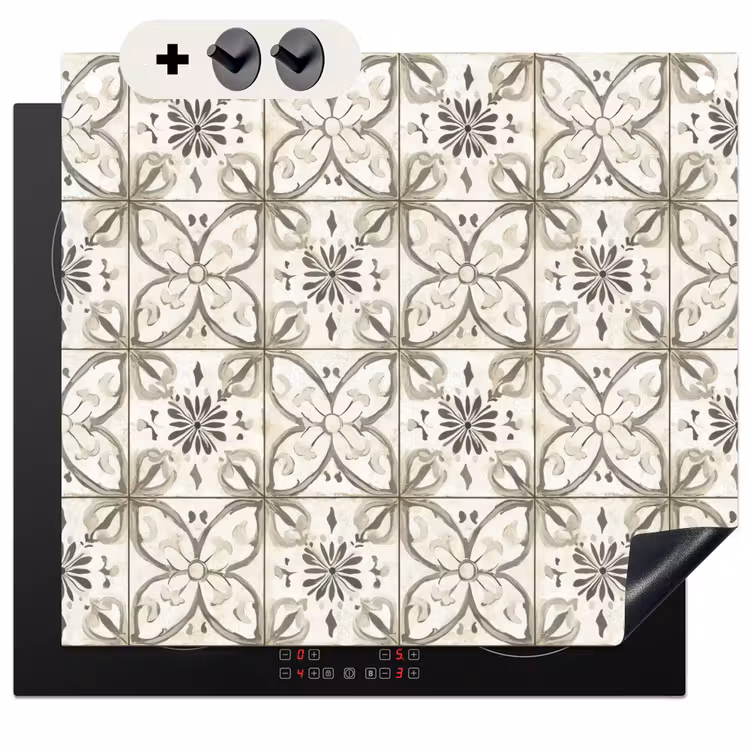 Protection à induction avec crochets - Antique - Tile - Beige — 3