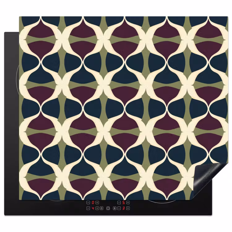 Protection plaque induction - Abstrait - Rétro - Coloré — 1
