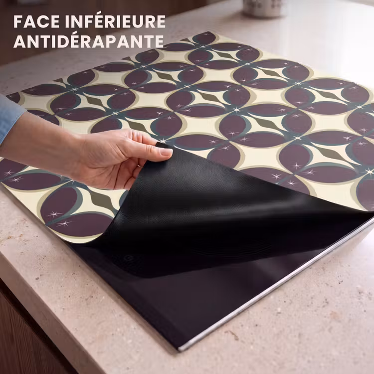 Protection plaque induction - Cercle - Rétro - Coloré — 7