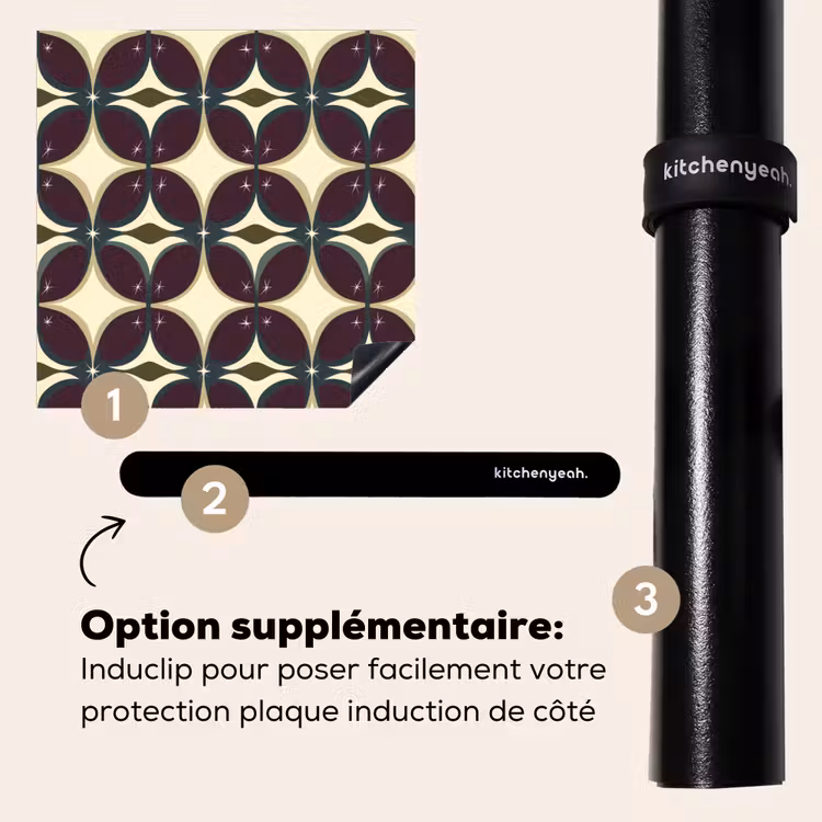Protection plaque induction - Cercle - Rétro - Coloré — 8