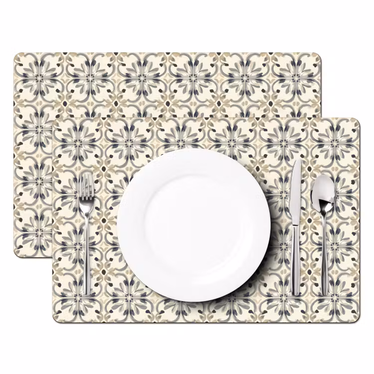 Set de table – 6 pièces - Floral - à motifs - coloré — 2
