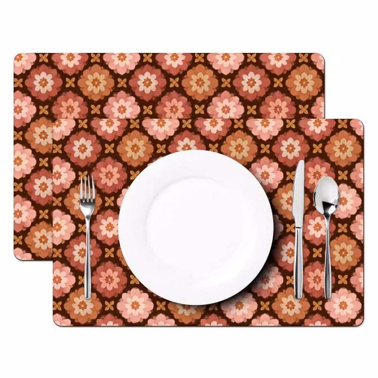 Set de table – 6 pièces - Géométrique - Floral - Coloré — 2