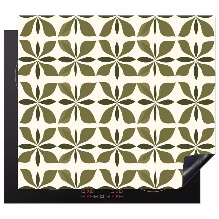 Protection plaque induction - Botanique - Rétro - Vert — 1