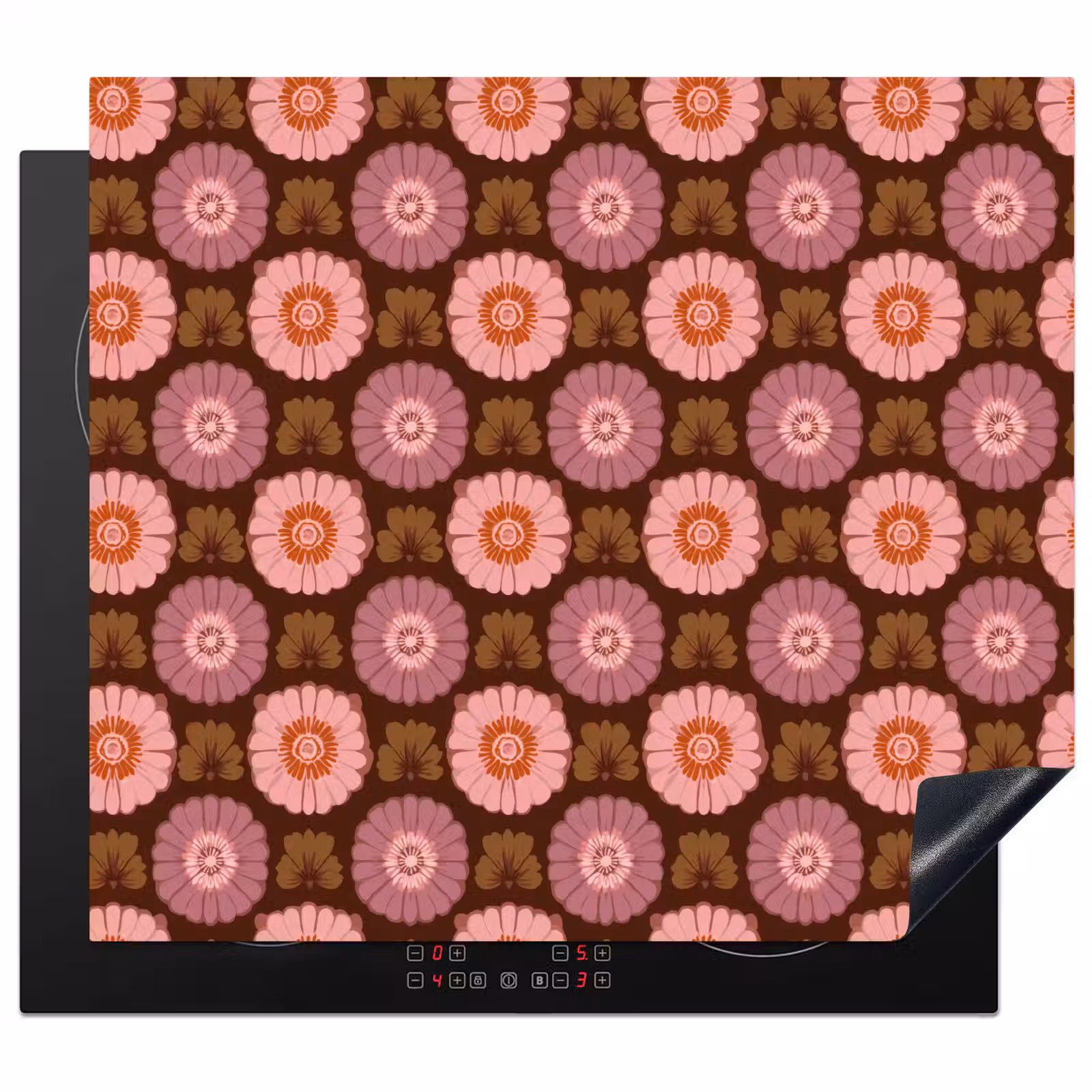 Protection plaque induction - Retro - Daisy - Pink — 1