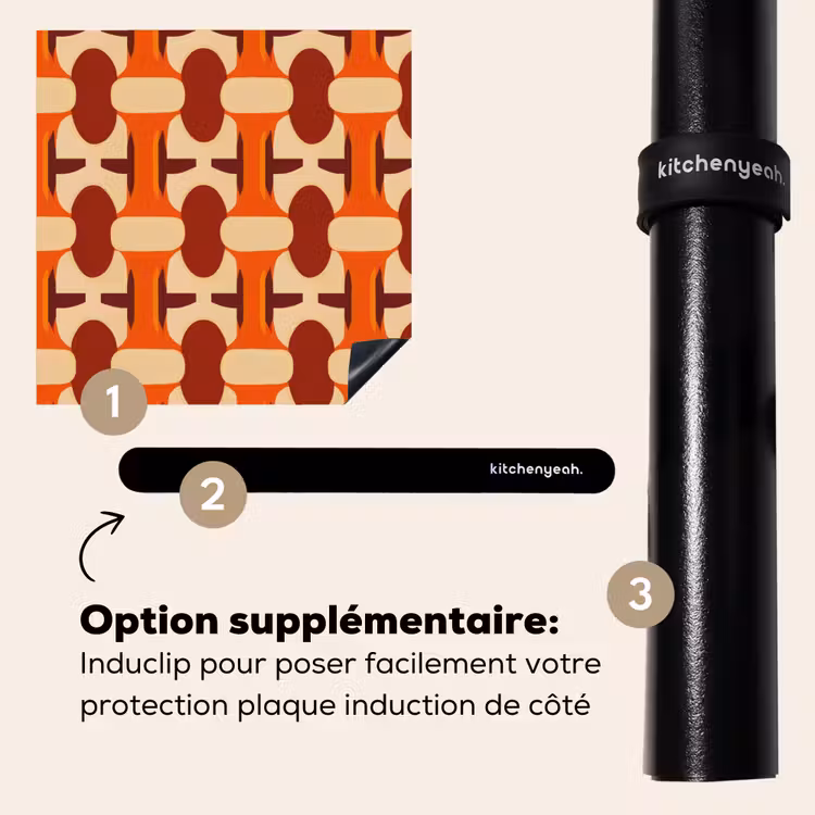Protection plaque induction - Géométrique - Rétro - Orange — 8