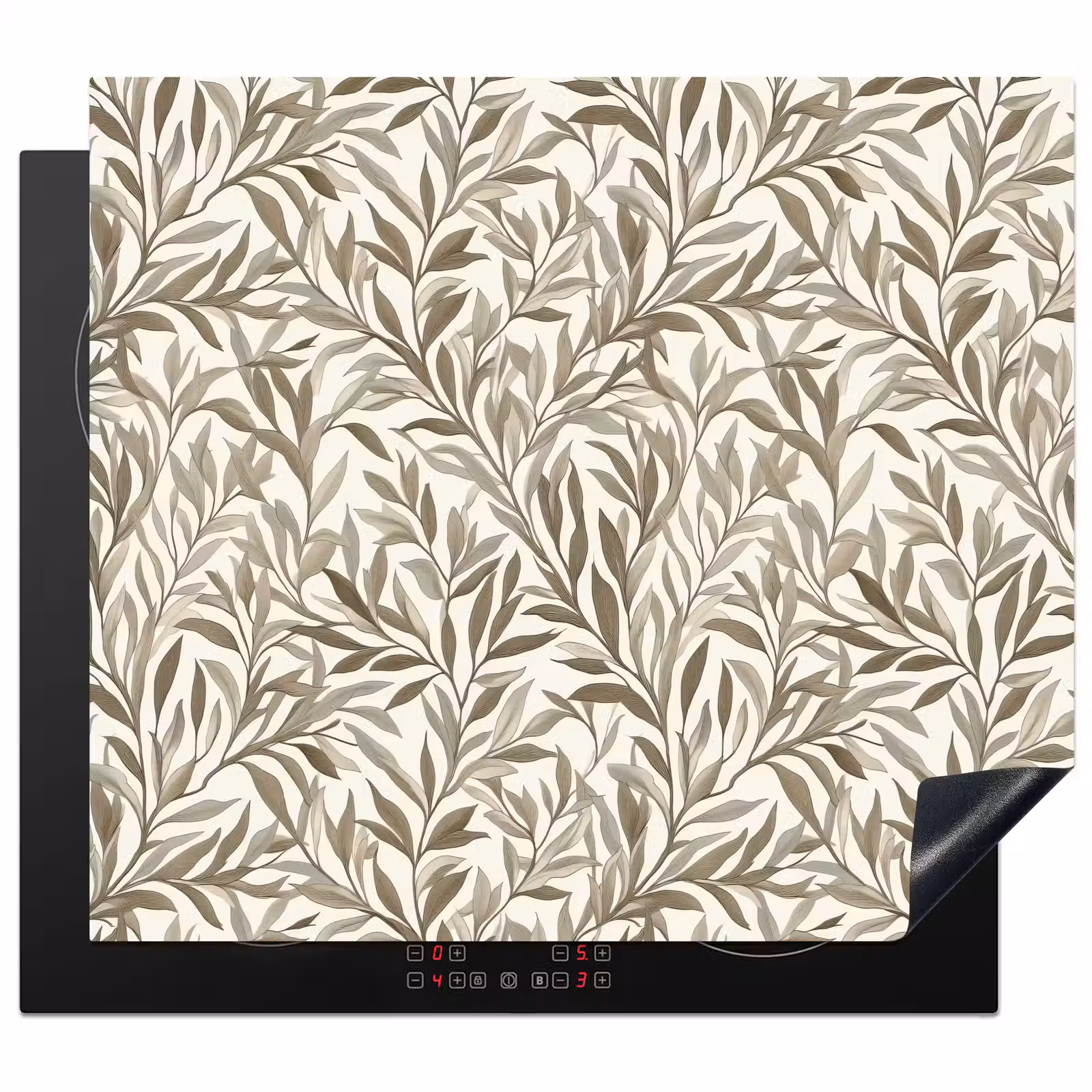 Protection plaque induction - Branches - Botanique - Taupe — 1