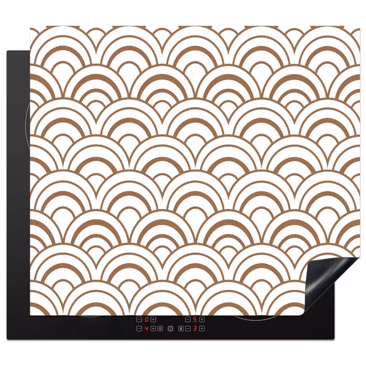 Protection plaque induction - Classique - Motif - Terracotta — 1