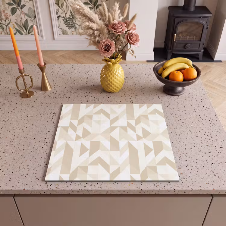 Protection plaque induction - Moderne - Abstrait - Beige — 3