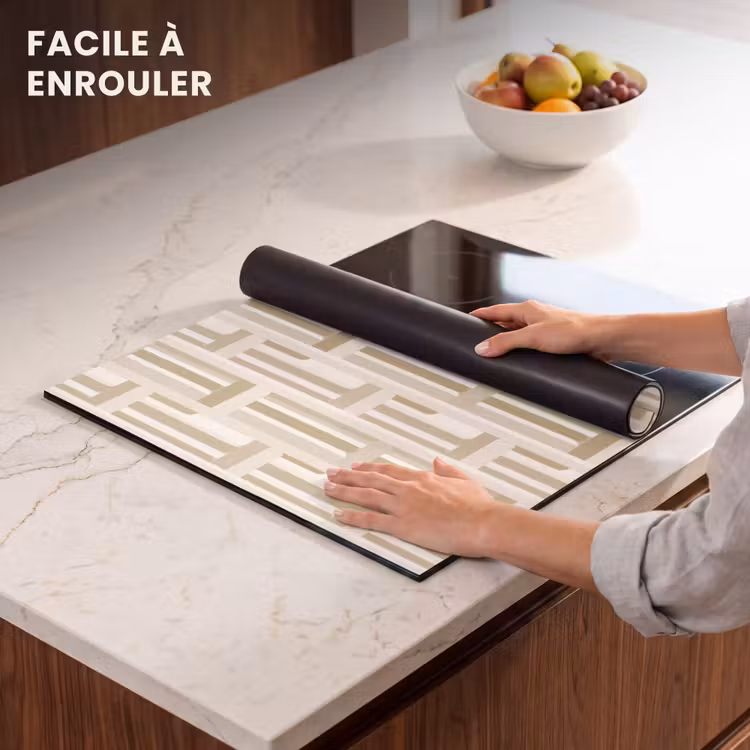 Protection plaque induction - Moderne - Géométrique - Beige — 6