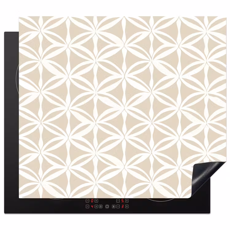 Protection plaque induction - Motif - Moderne - Beige — 1