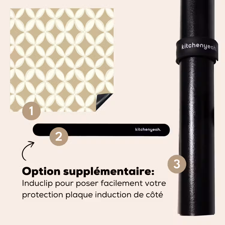 Protection plaque induction - Symétrique - Motif - Beige — 8