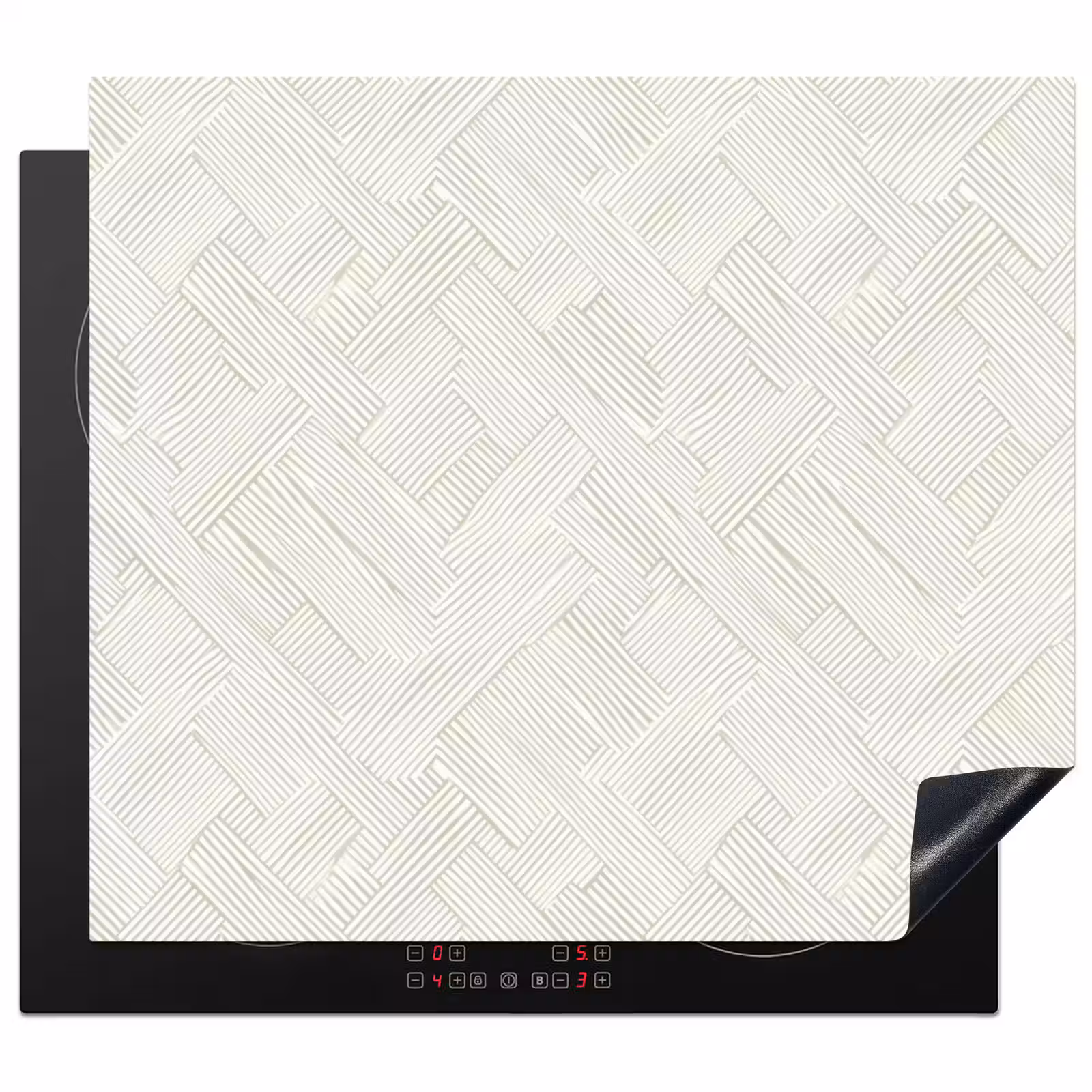 Protection plaque induction - Texture - Abstrait - Beige — 1