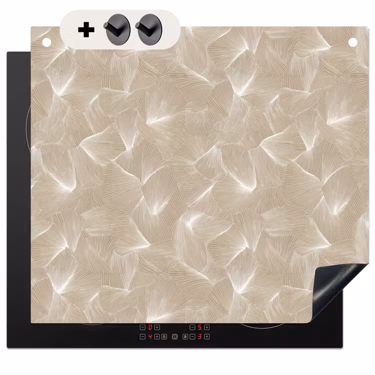 Protection à induction avec crochets - Organic - Texture - Beige — 3