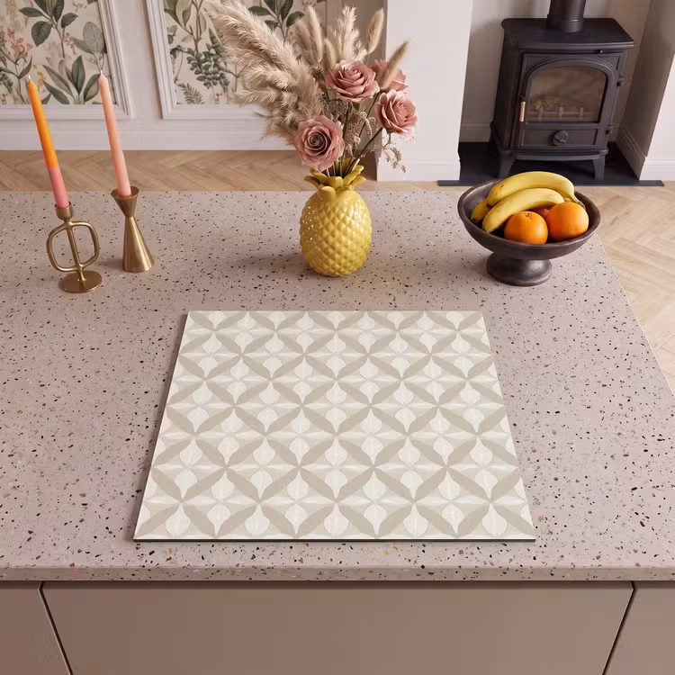 Protection plaque induction - Motif - Classique - Beige — 3