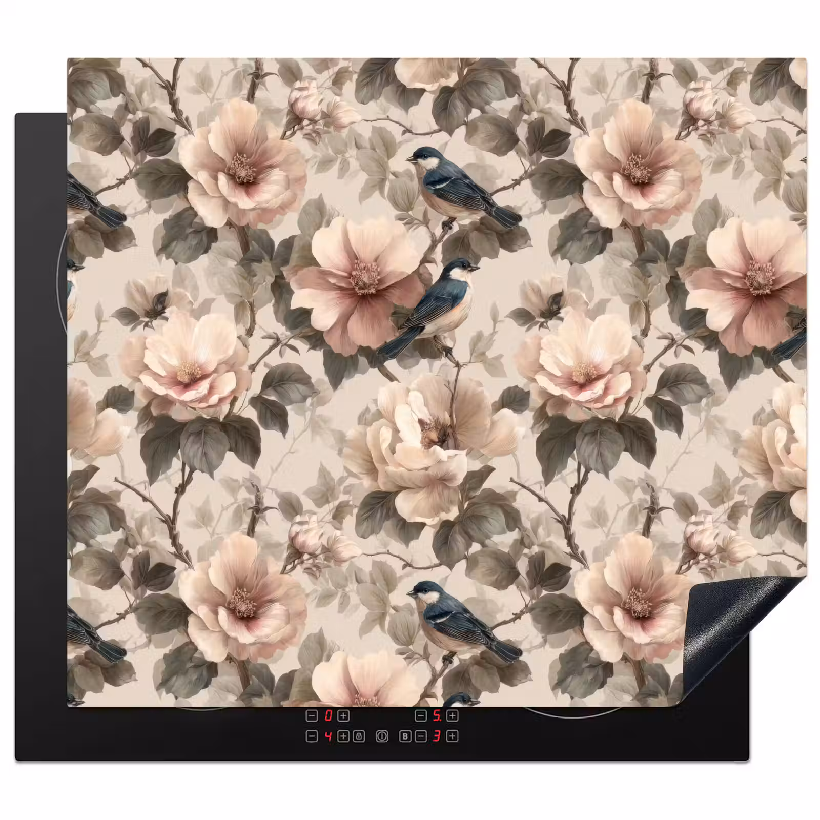 Protection plaque induction - Classique - Oiseaux - Coloré — 1