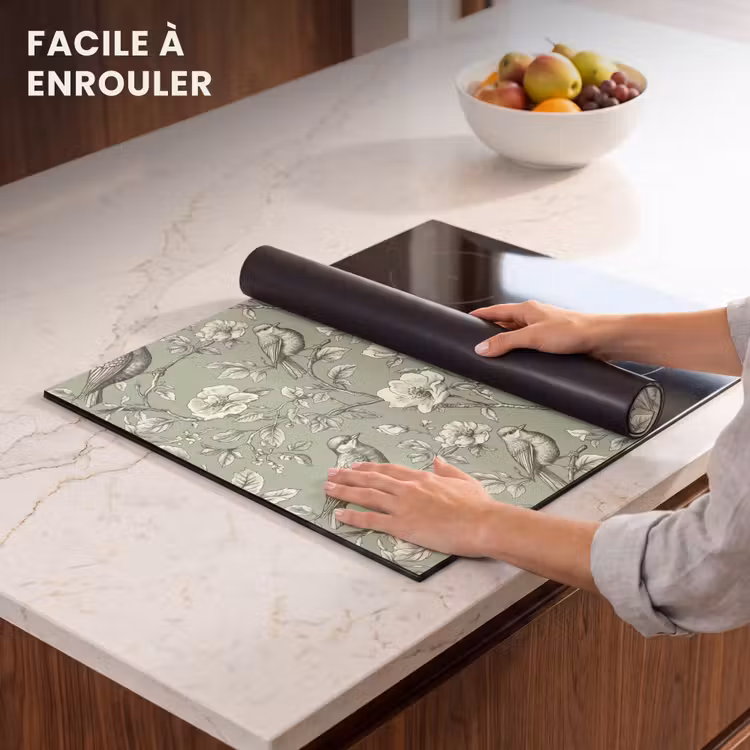 Protection plaque induction - Classique - Botanique - Vert — 6